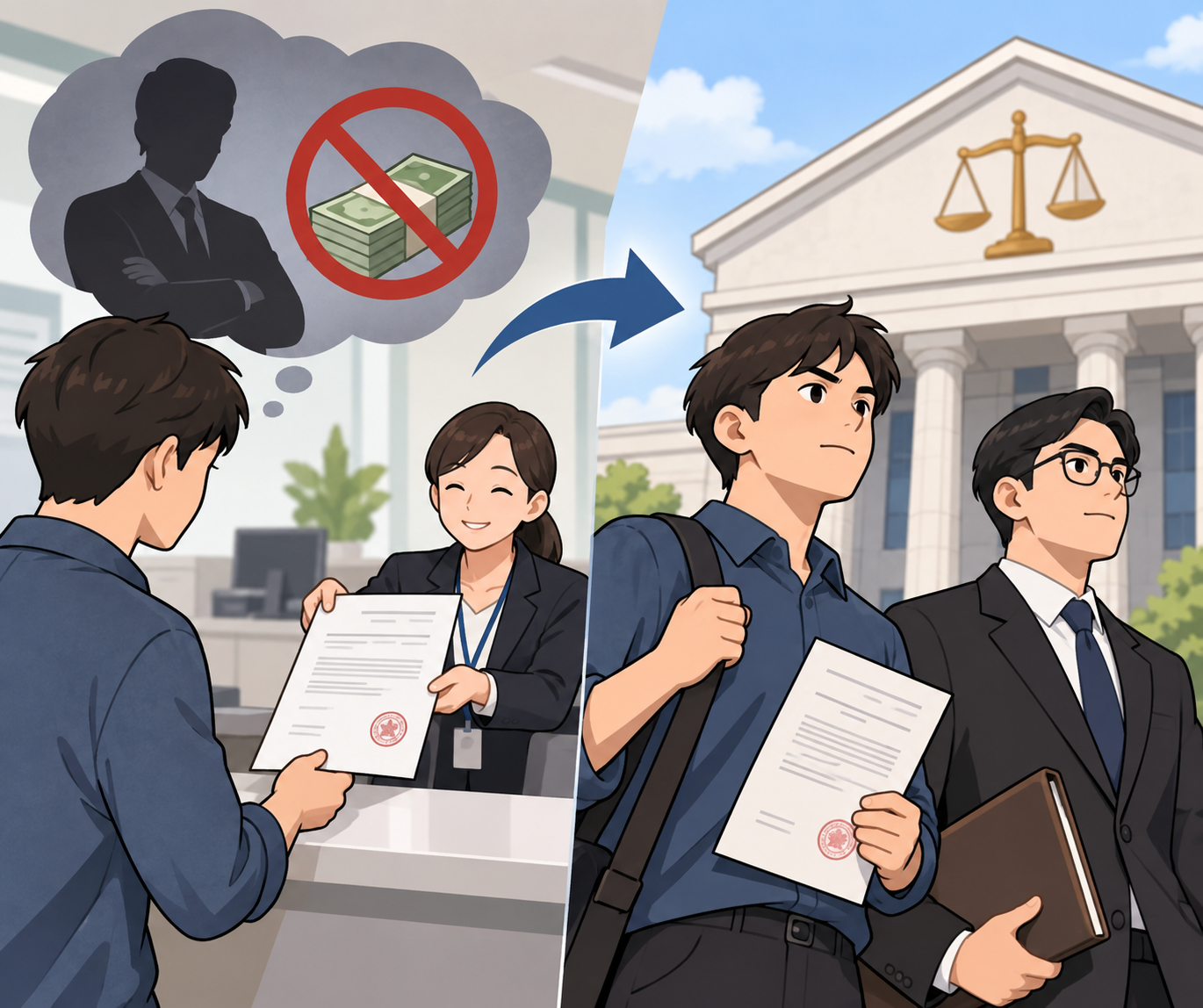 체불임금사업주확인서 발급 후, 임금체불 민사소송을 희망하고 계시다면